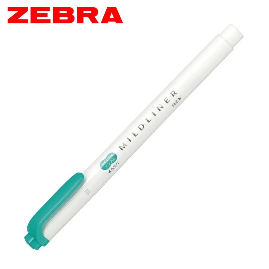 ZEBRA MILDLINER雙頭柔性螢光筆/ WKT7-MSG/ 夏之綠/ 晴空系